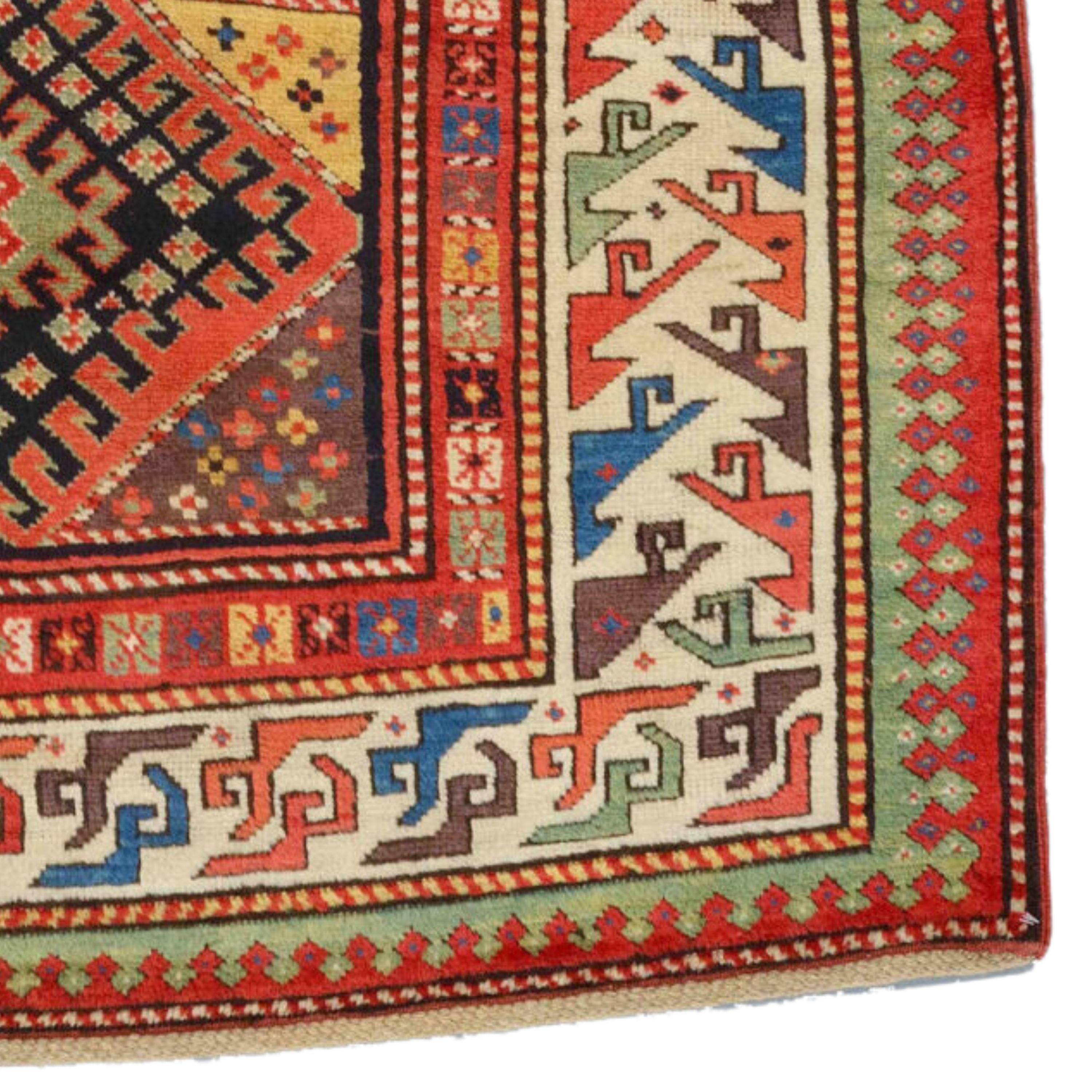 Antique Moghan Rug - Middle of 19th Century An Unusual Caucasian Moghan Rug For Sale 1