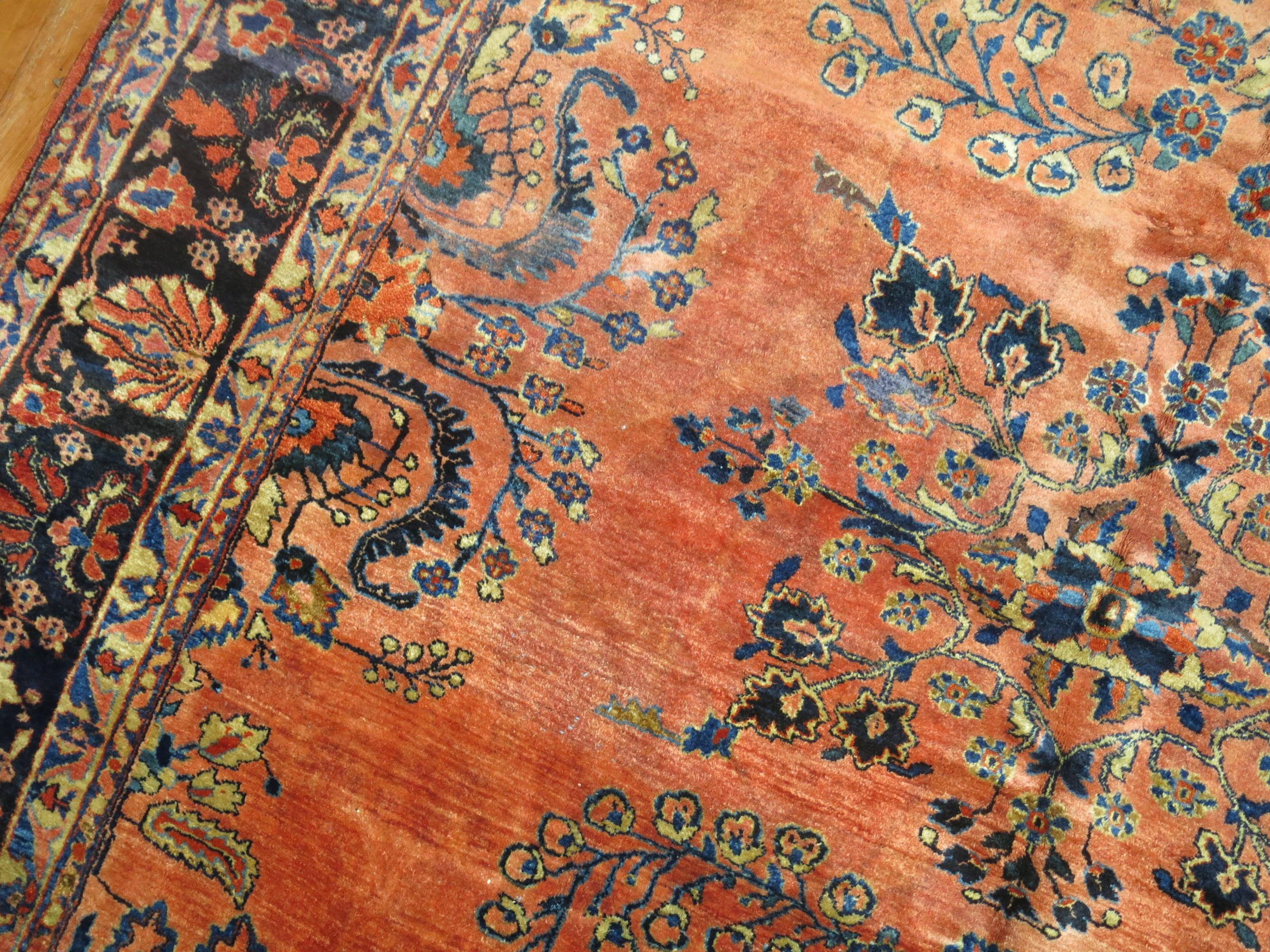 Wool Antique Mohajeran Persian Sarouk Rug