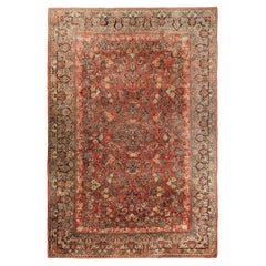 Antiker antiker Mohajeran-Teppich Antiker persischer Teppich Geometrischer floraler Teppich