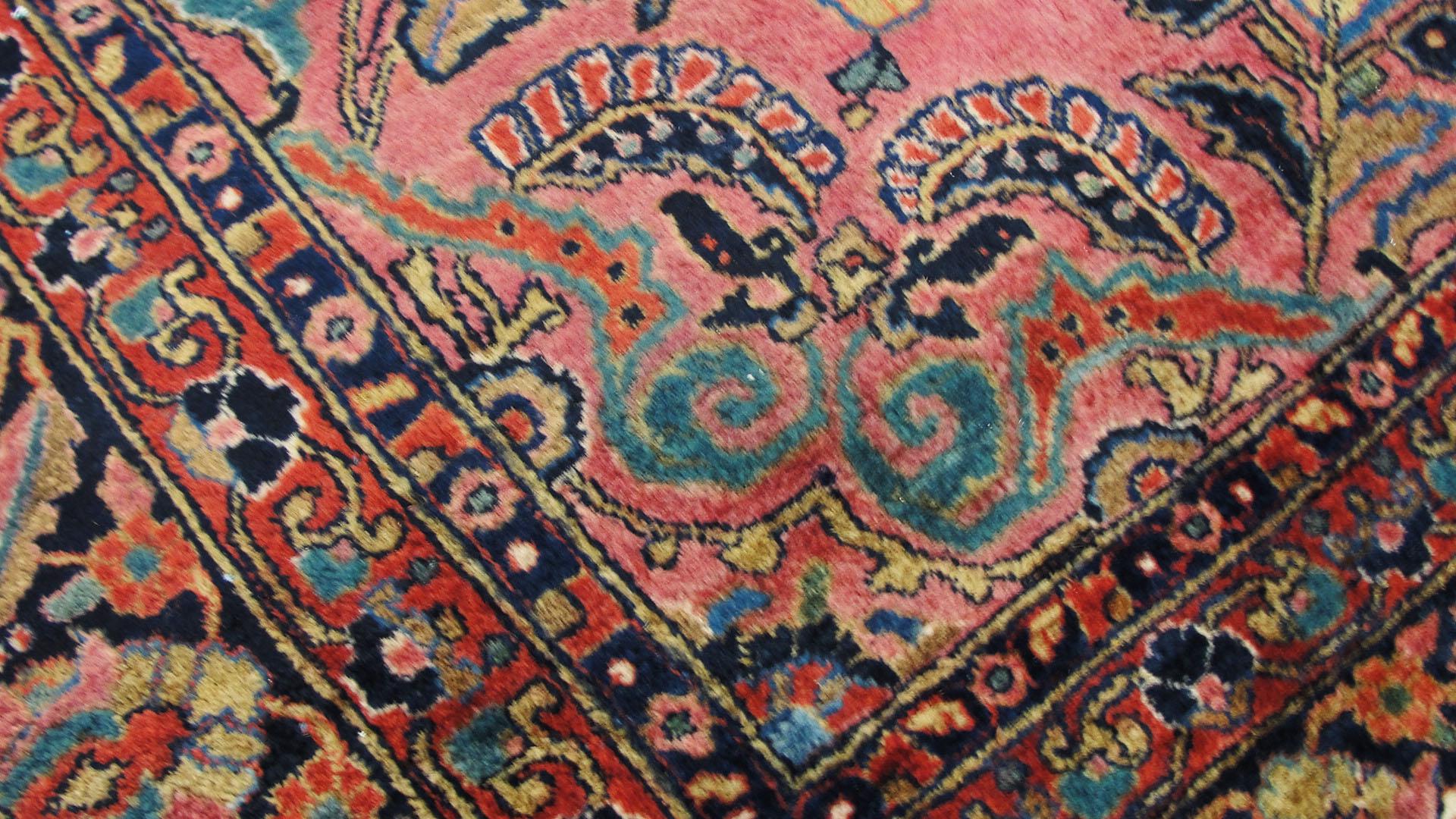 Persian Antique Mohajeran Sarouk Carpet