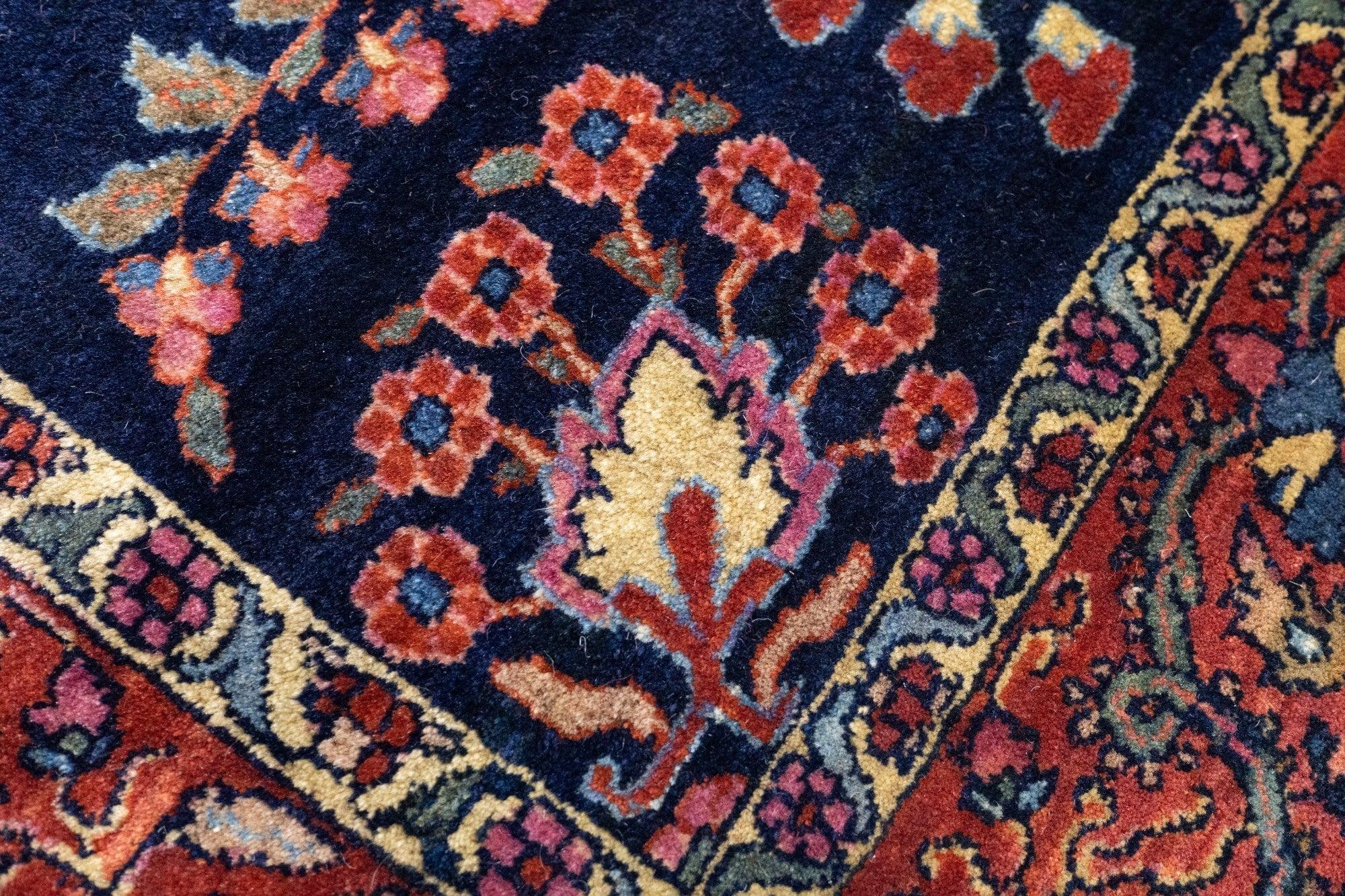 Tapis Mohajeran Sarouk ancien 3'4'' x 4'10'' en vente 2