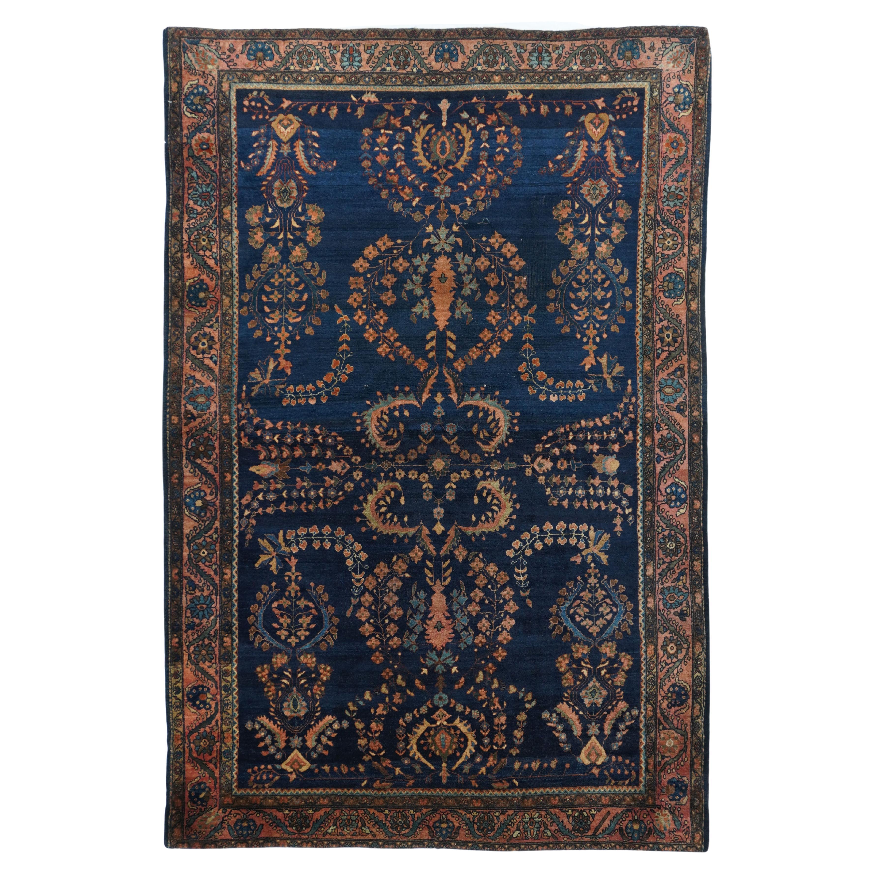 Antique Mohajeran Sarouk Rug For Sale