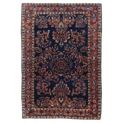 Antique Mohajeran Sarouk Rug 4'2" x 6’2"