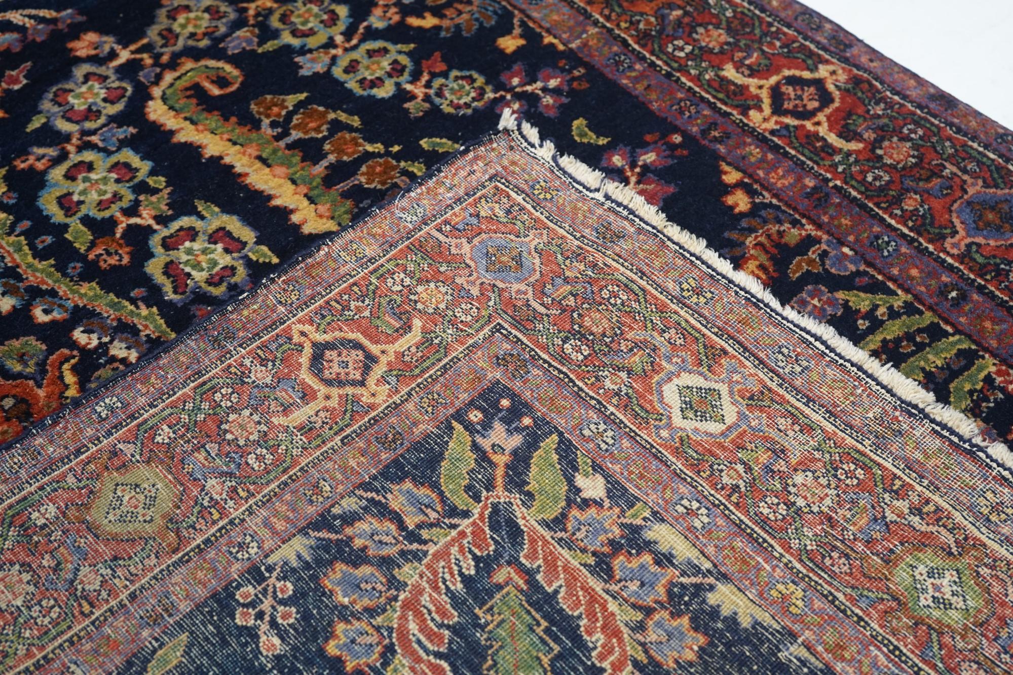 Antique Mohajeran Sarouk Rug 4'5'' x 6'8'' For Sale 4
