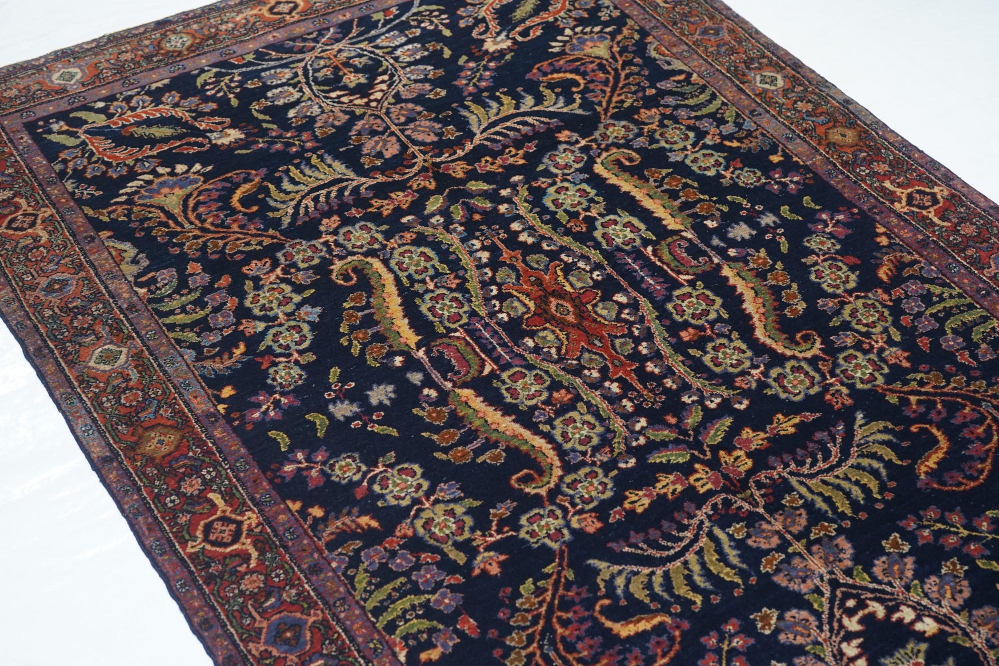 Antique Mohajeran Sarouk Rug For Sale 2