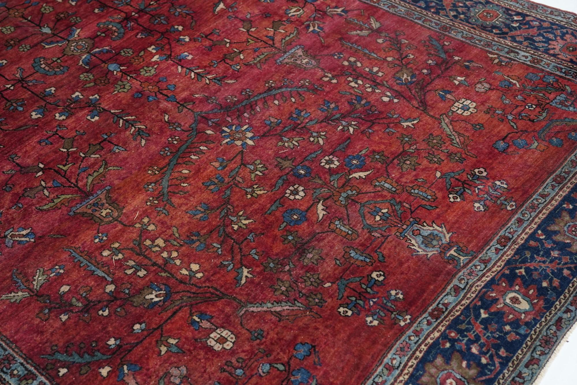 Tapis Mohajeran Sarouk ancien 6'10'' x 10'4'' en vente 1