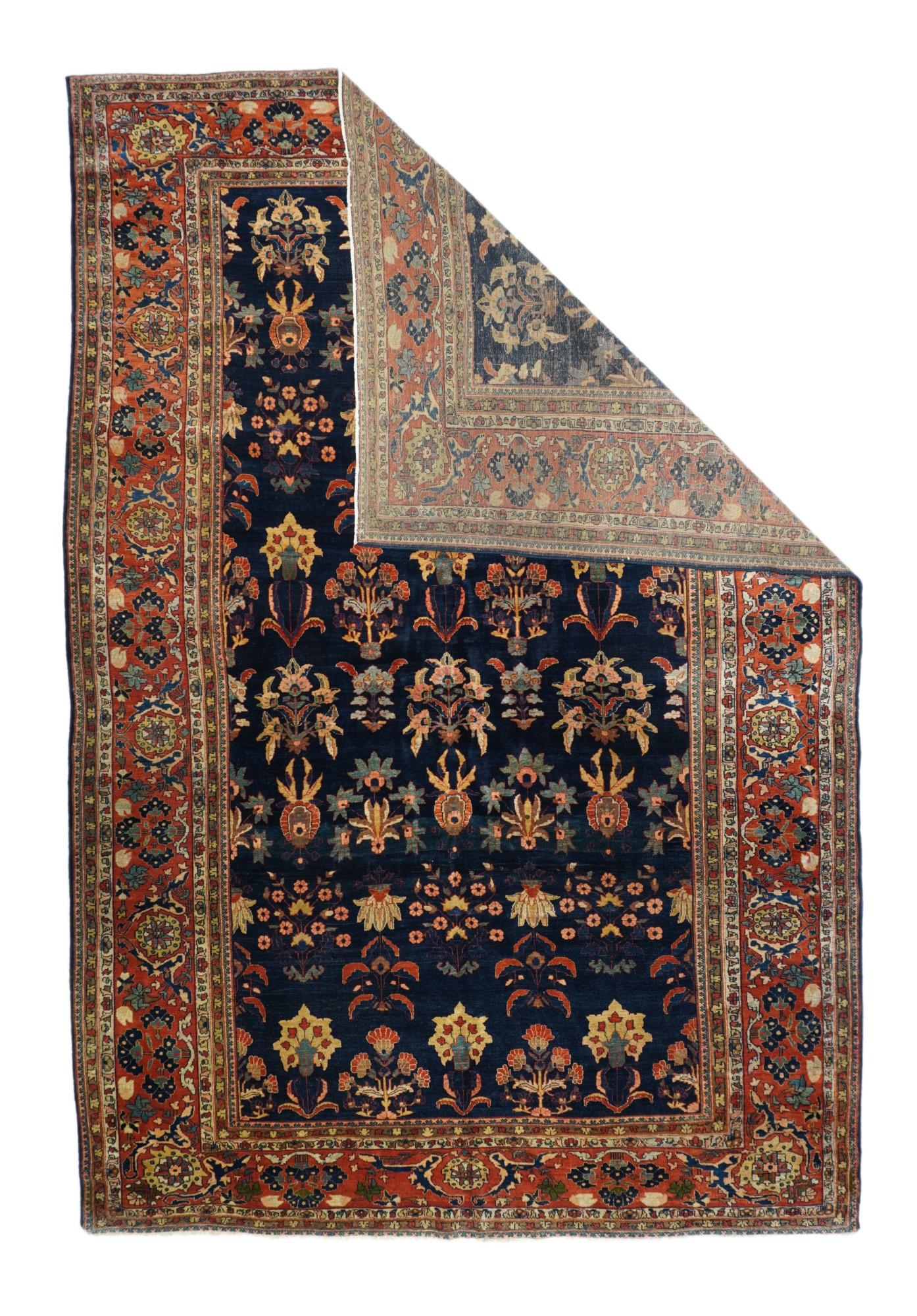 Mohajeran Sarouk rug, measures: 9'5'' x 13'5''.