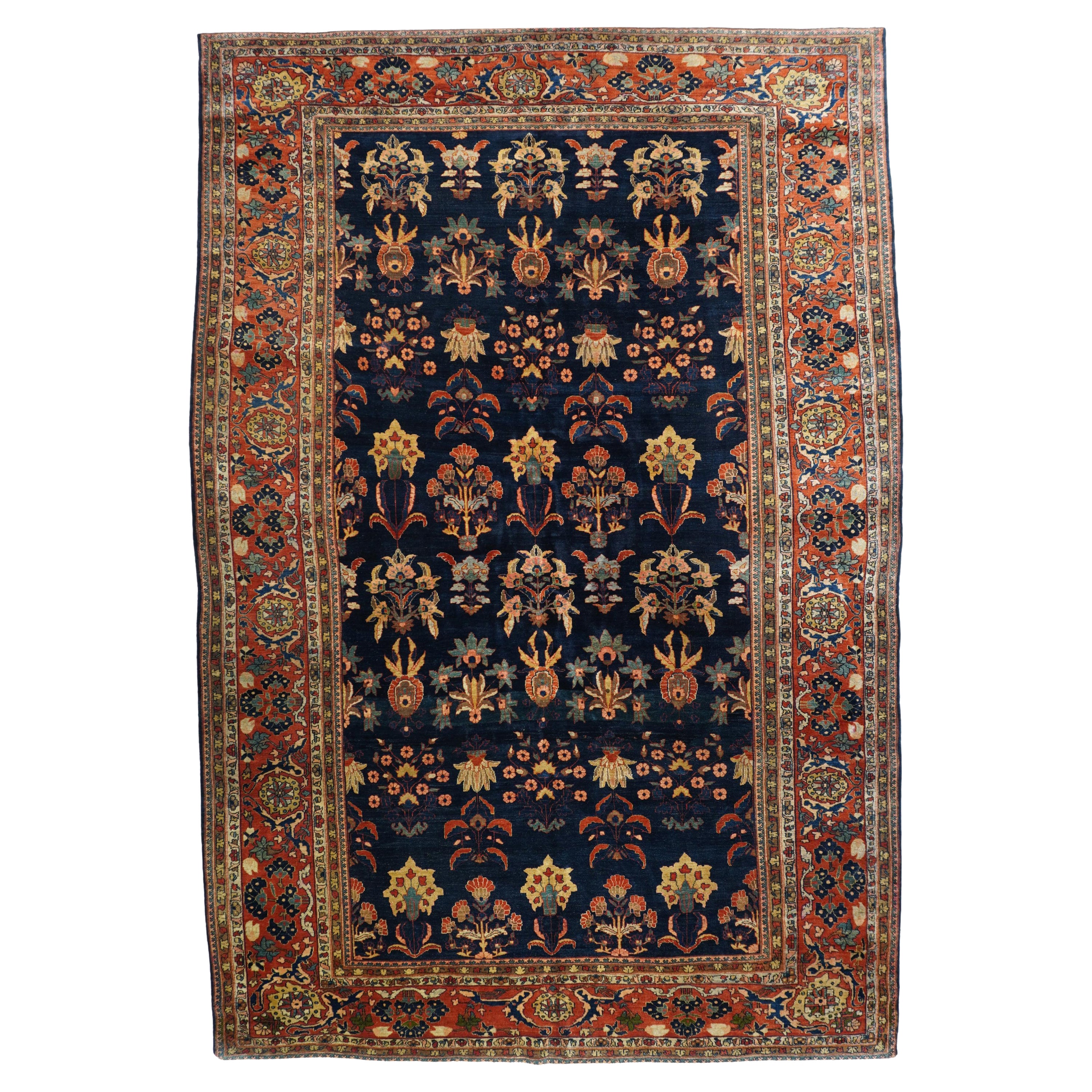 Alfombra antigua Mohajeran Sarouk 9'5'' x 13'5''