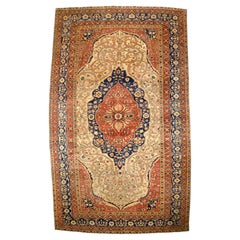 Antique Mohtasham Kashan Area Rug 10’2” x 17’0"