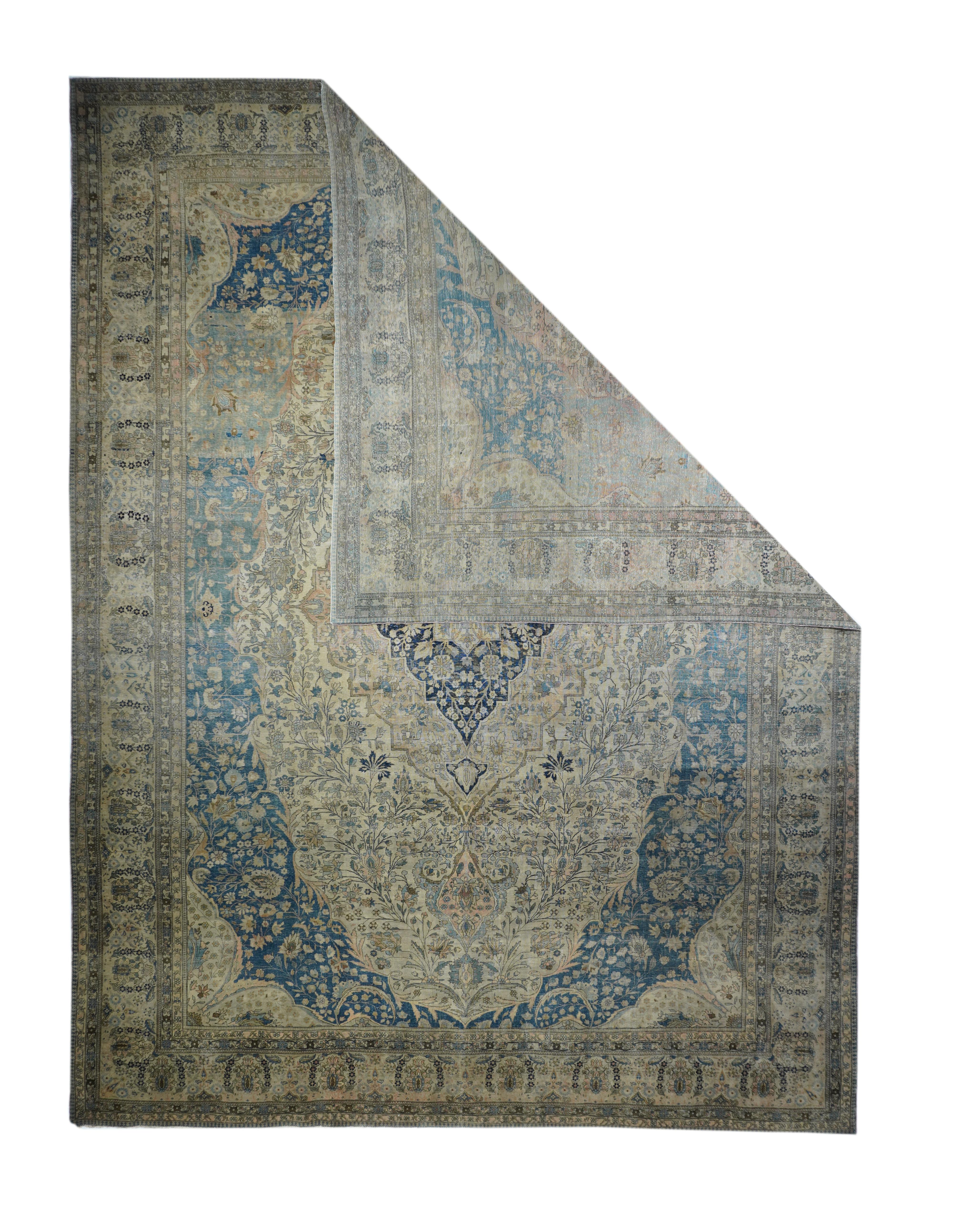 Antiker Mohtasham Kashan Teppich 10'0