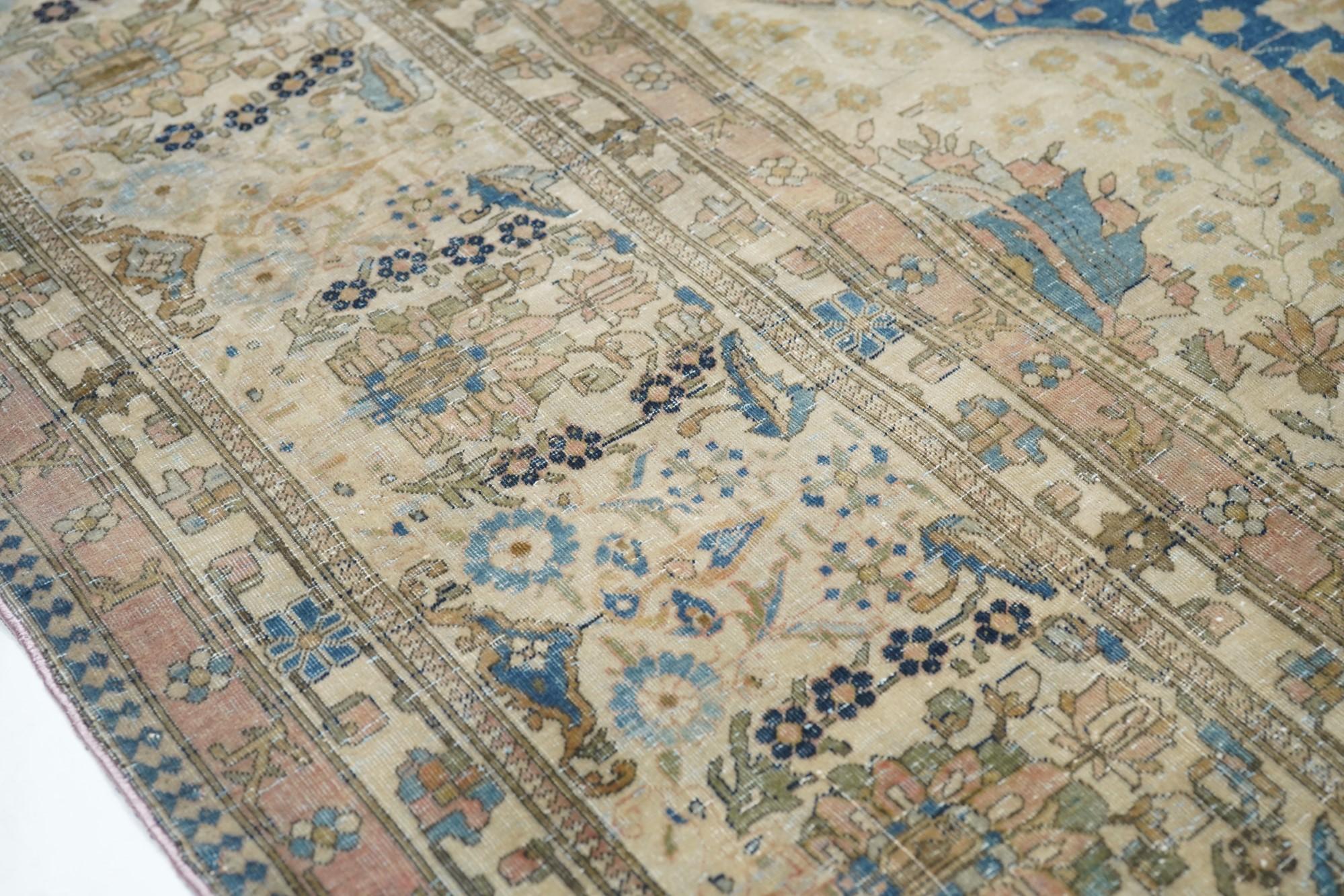Antiker Mohtasham Kashan-Teppich 10'0