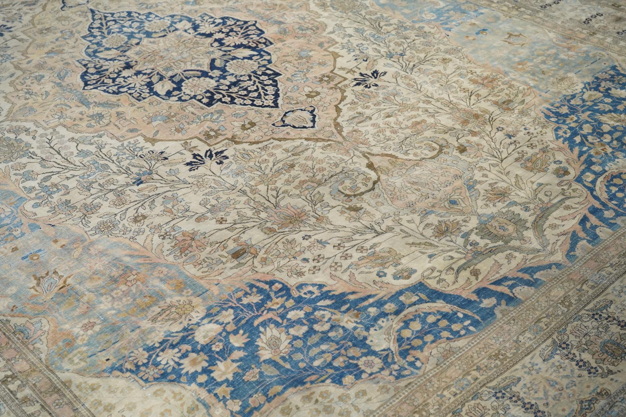 Antiker Mohtasham Kashan-Teppich 10'0
