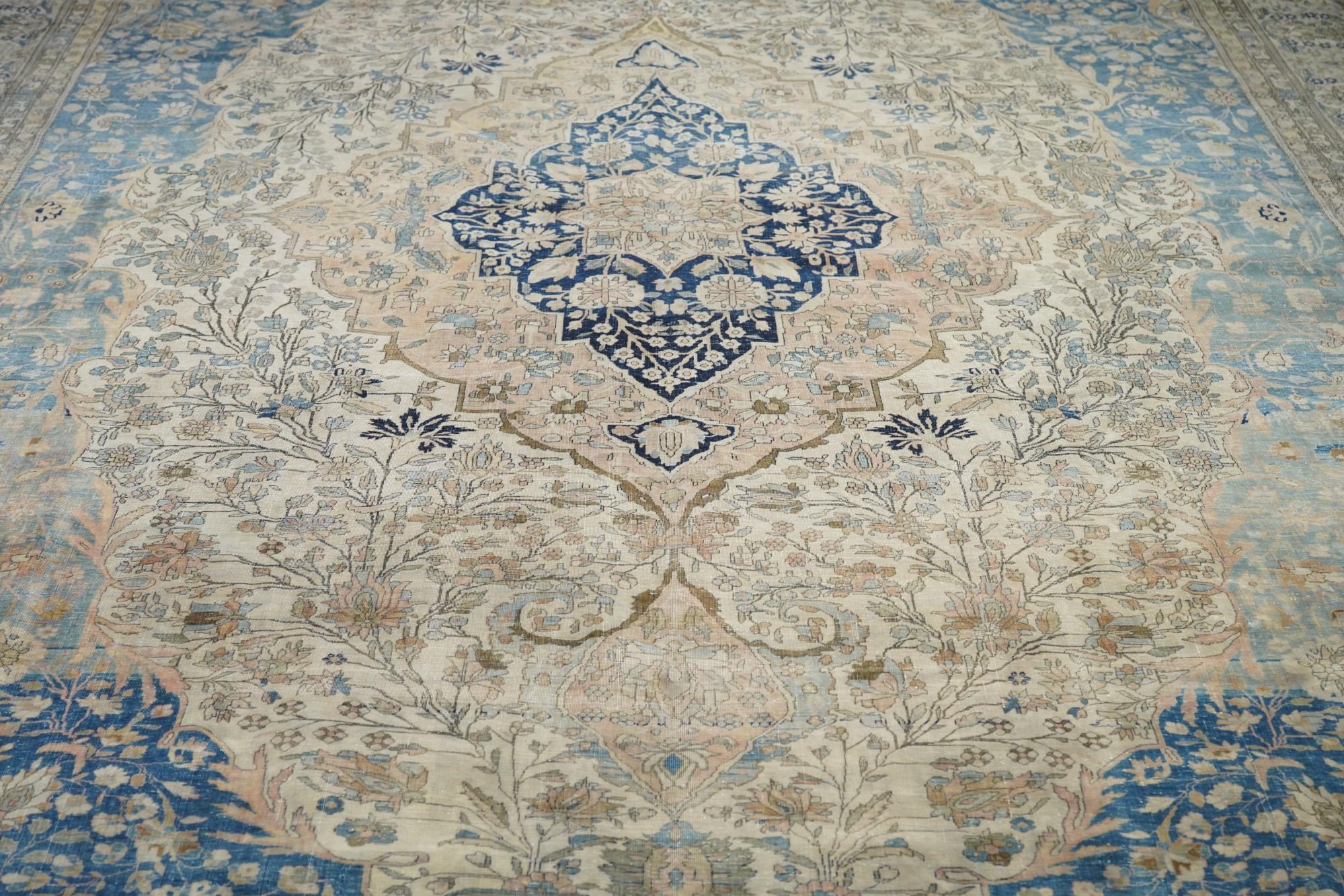 Antiker Mohtasham Kashan-Teppich 10'0