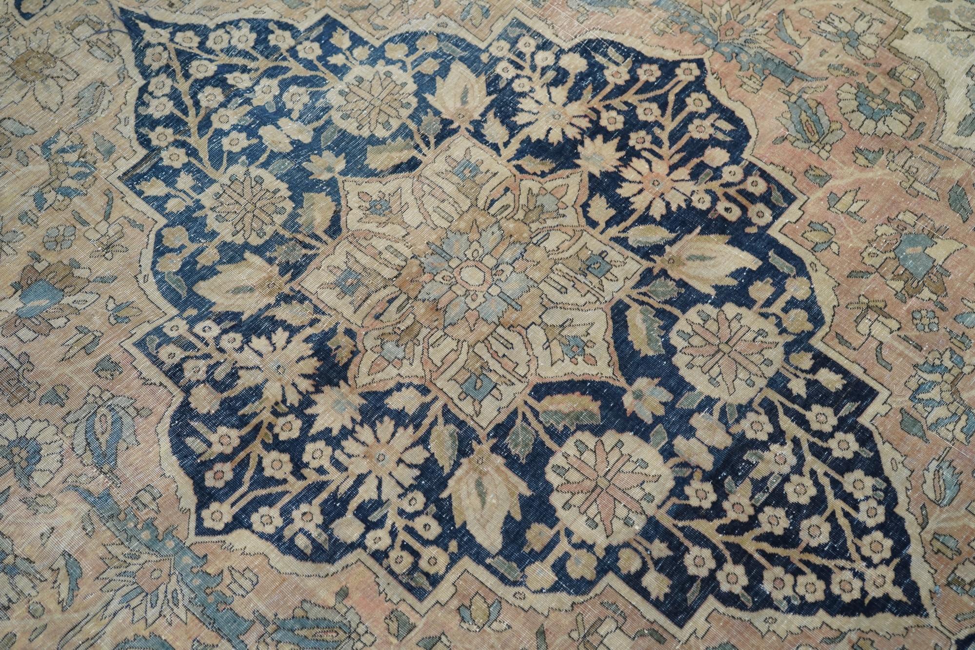 Antiker Mohtasham Kashan-Teppich 10'0