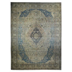 Alfombra antigua Mohtasham Kashan de 10'0" x 13'0