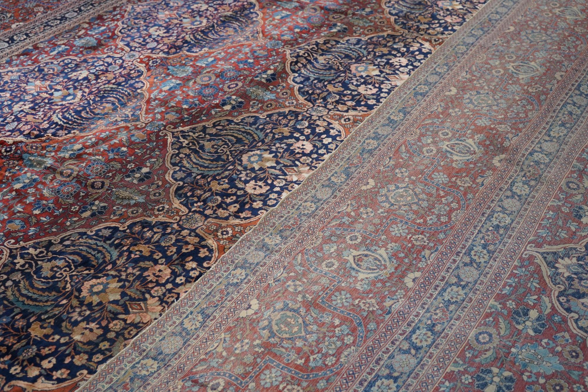 Tappeto antico Mohtasham Kashan 13'3'' x 20'4'' in vendita 11