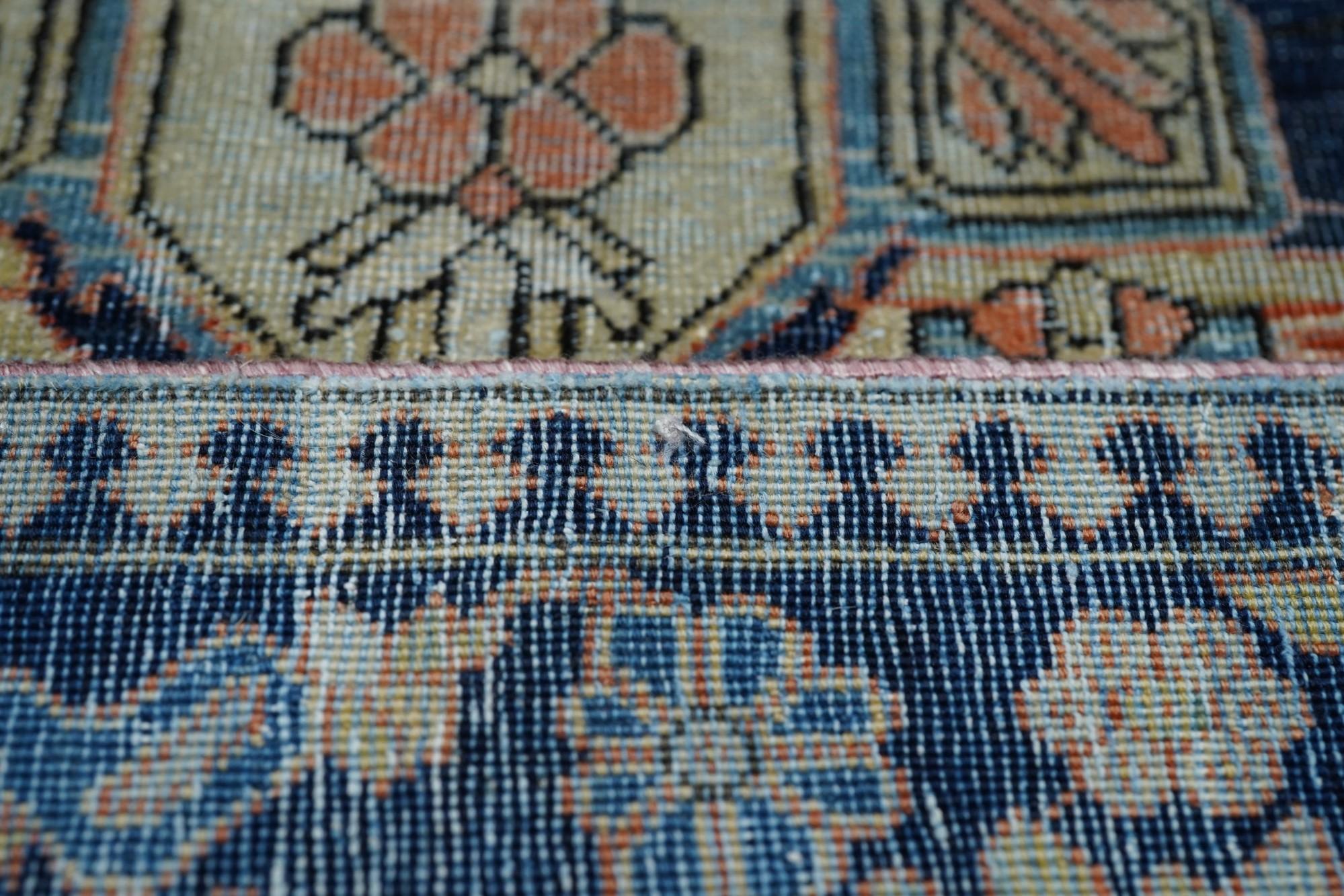 Antiker Mohtasham Kashan-Teppich 3'11'' x 6'7'' im Angebot 11