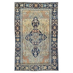 Tappeto antico Mohtasham Kashan 3'11'' x 6'7''