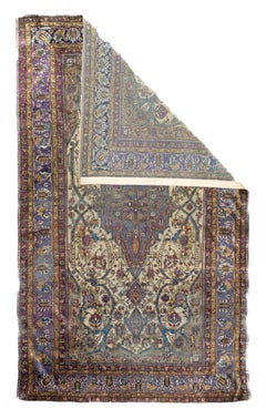 Antique Mohtasham Kashan Rug 4'0" x 6'10''