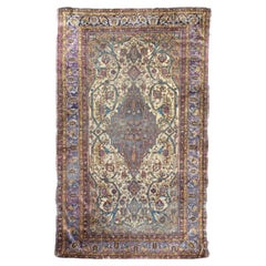 Antique Mohtasham Kashan Rug 4'0" x 6'10''