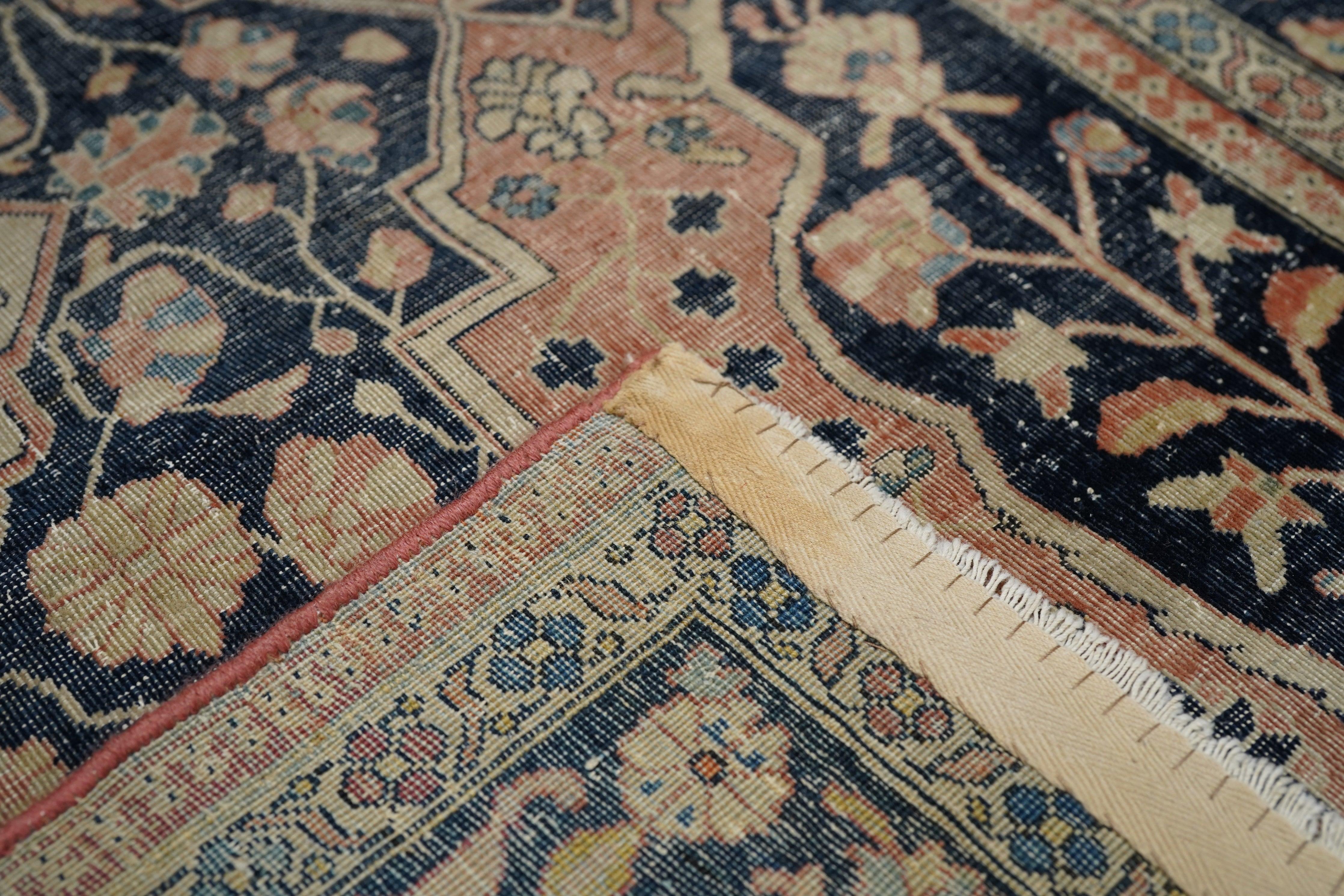 Tappeto antico Mohtasham Kashan 4'1'' x 6'3'' in vendita 1