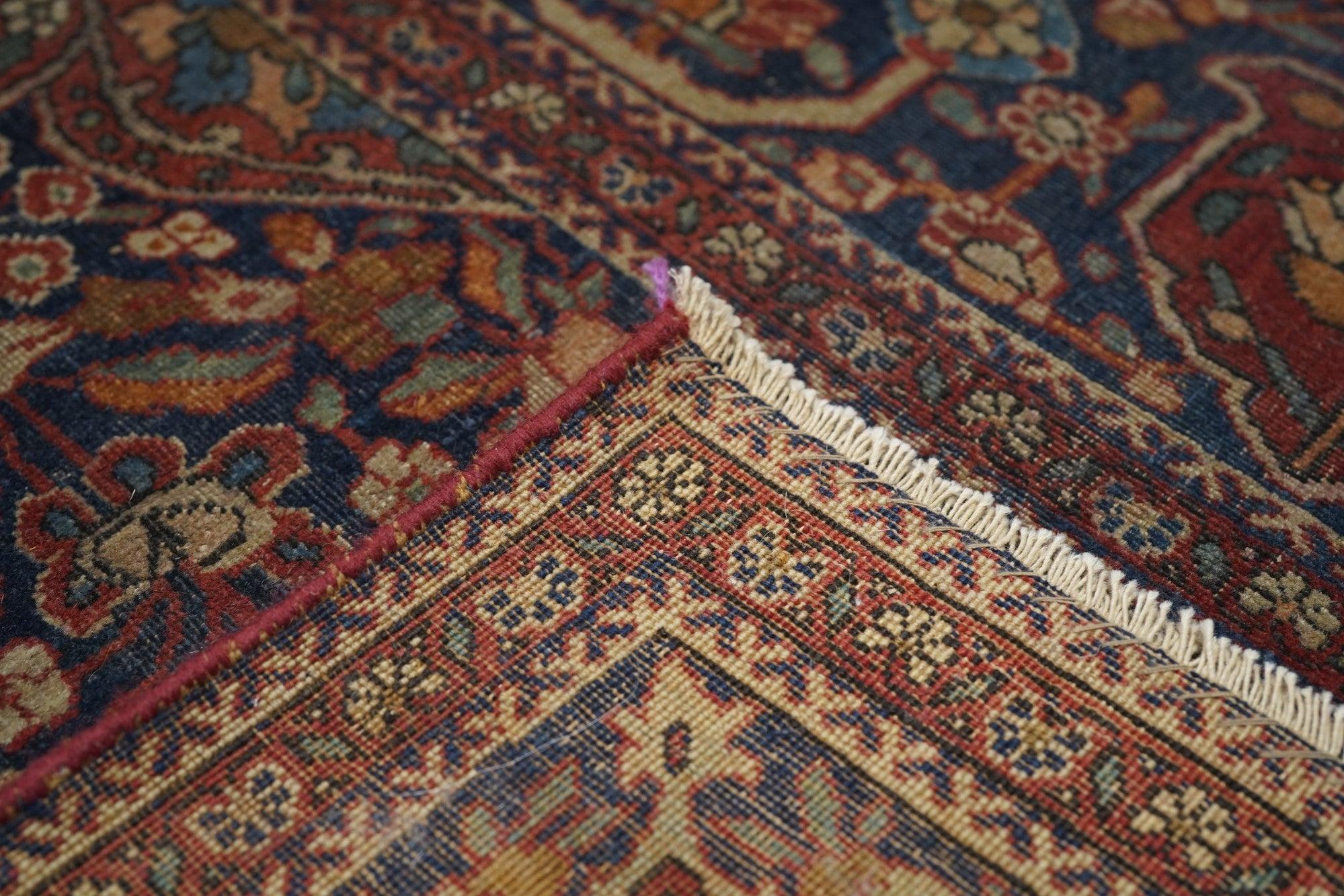 Antique Mohtasham Kashan Rug 4'2'' x 6'6'' For Sale 3