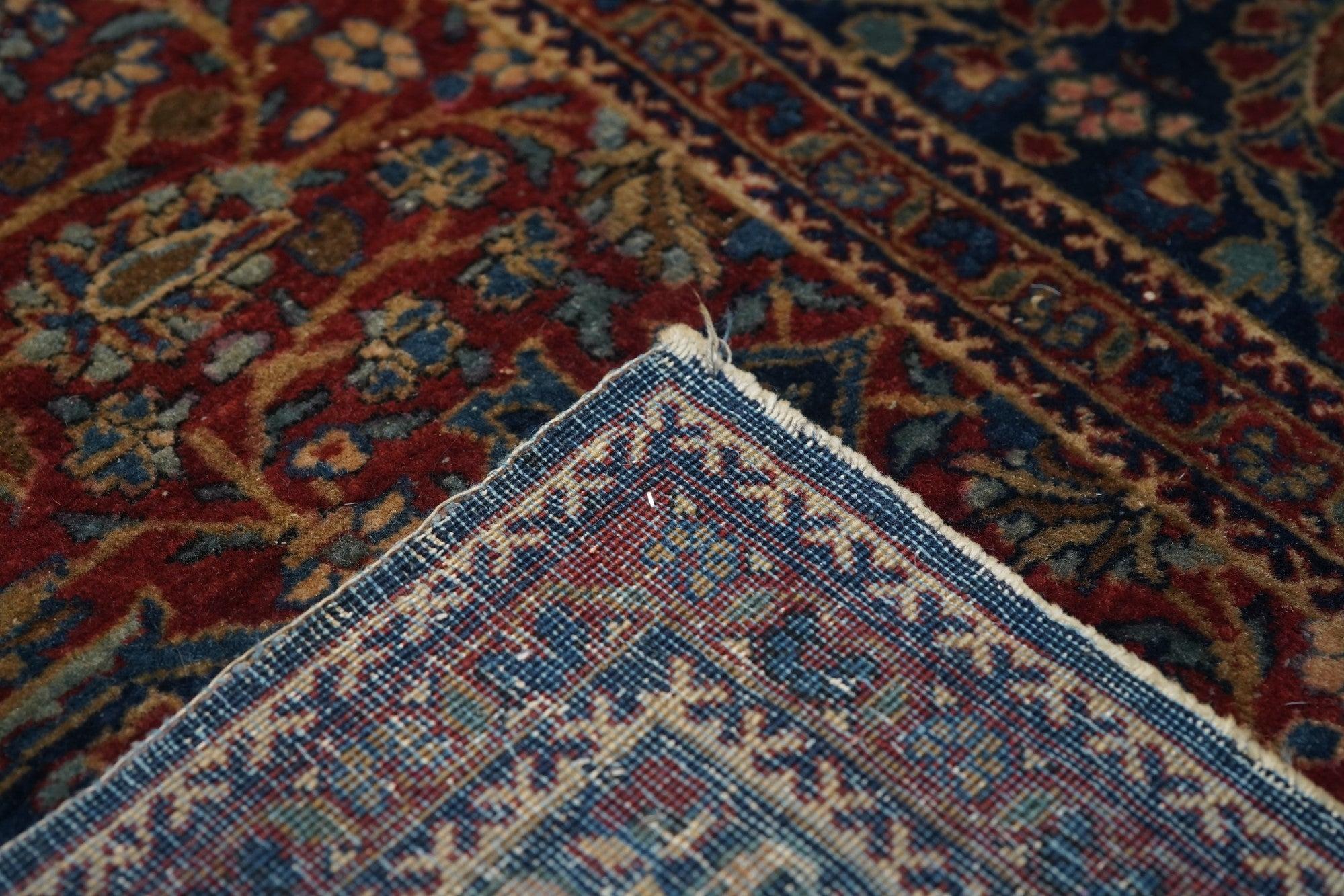 Antiker Mohtasham Kashan-Teppich 4'2'' x 6'7'' im Angebot 3