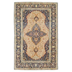 Tapis Mohtasham Kashan ancien 4'2'' x 6'8'