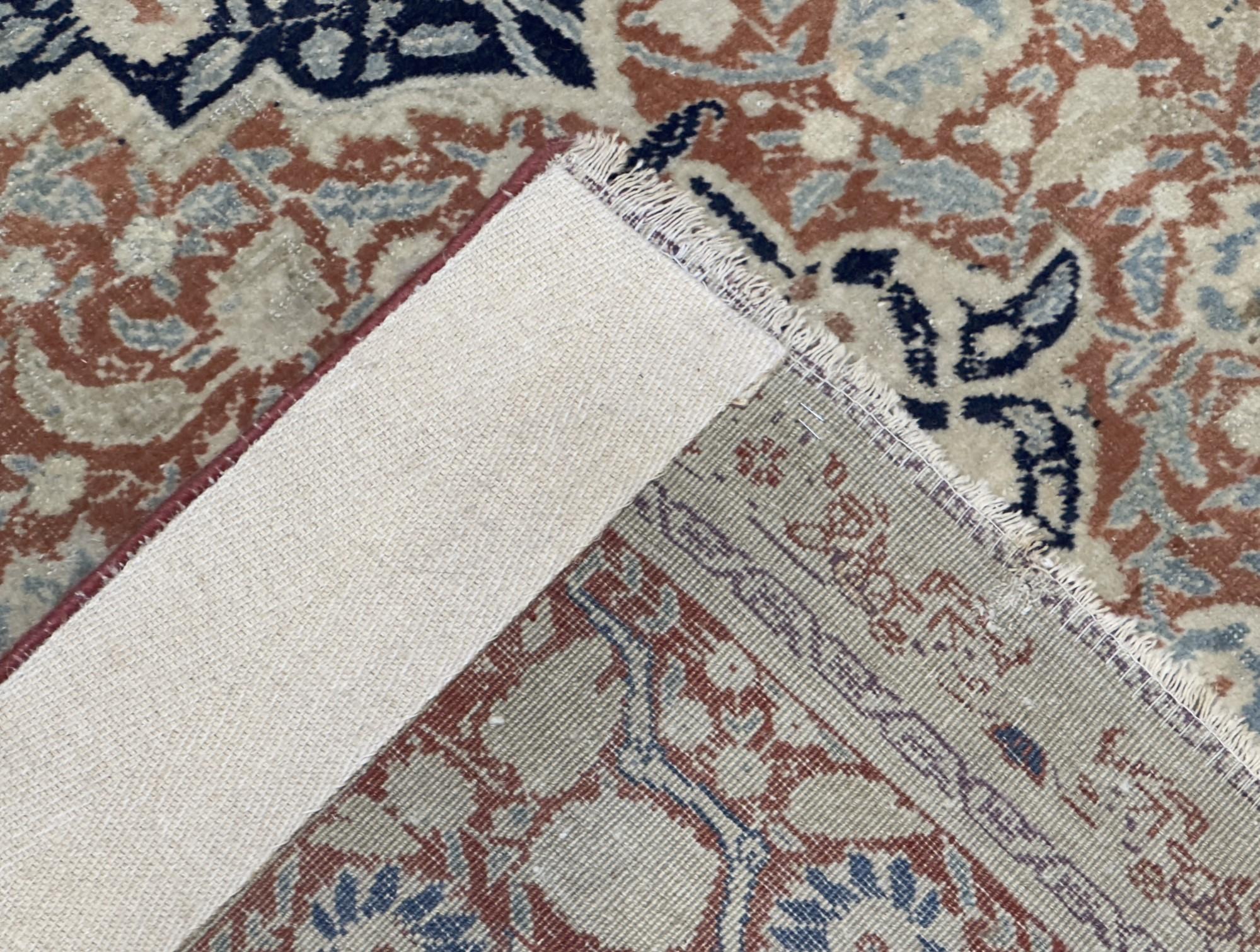 Antiker Mohtasham Kashan Teppich 4'3
