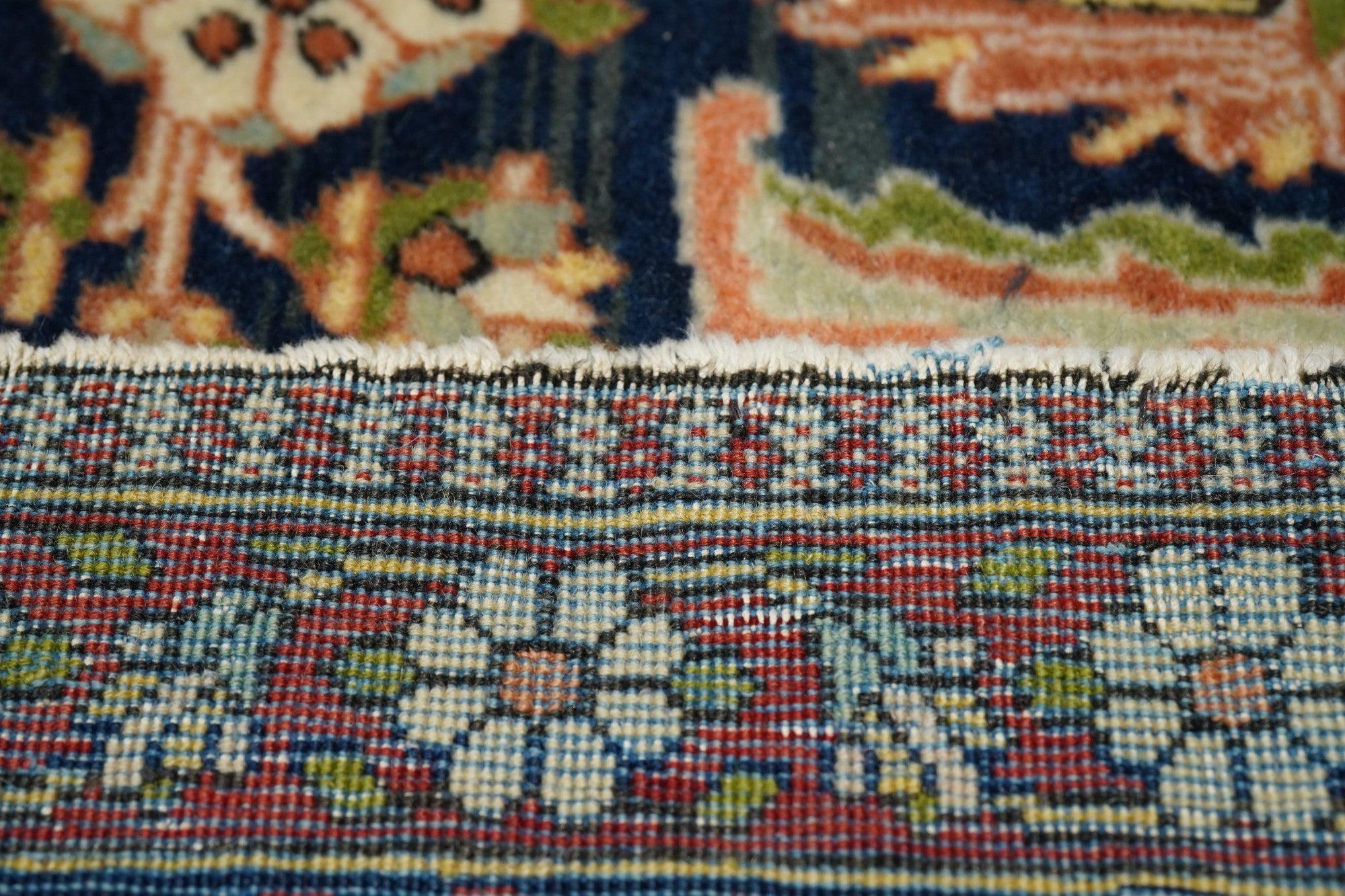 Antiker Mohtasham Kashan-Teppich 4'4'' x 6'11'' im Angebot 5