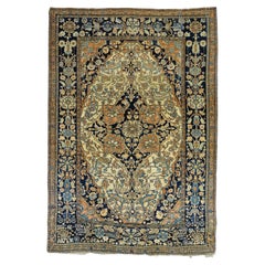 Antique Mohtasham Kashan Rug