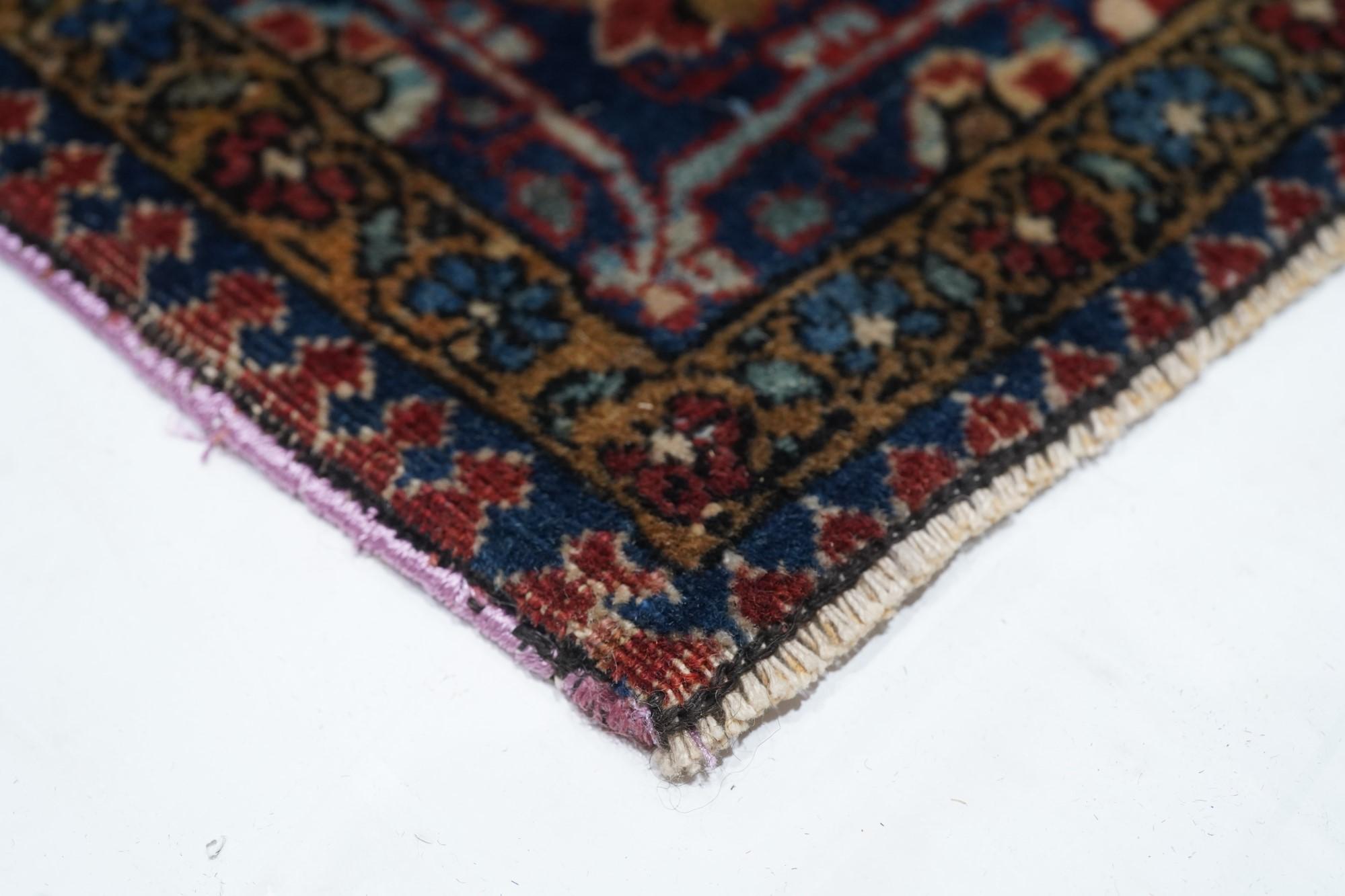 Persian Antique Mohtasham Kashan Rug For Sale