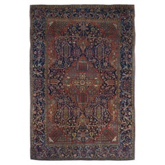 Antique Mohtasham Kashan Rug