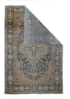 Antique Mohtasham Kashan Rug