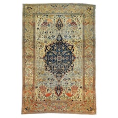 Antique Mohtasham Kashan Rug