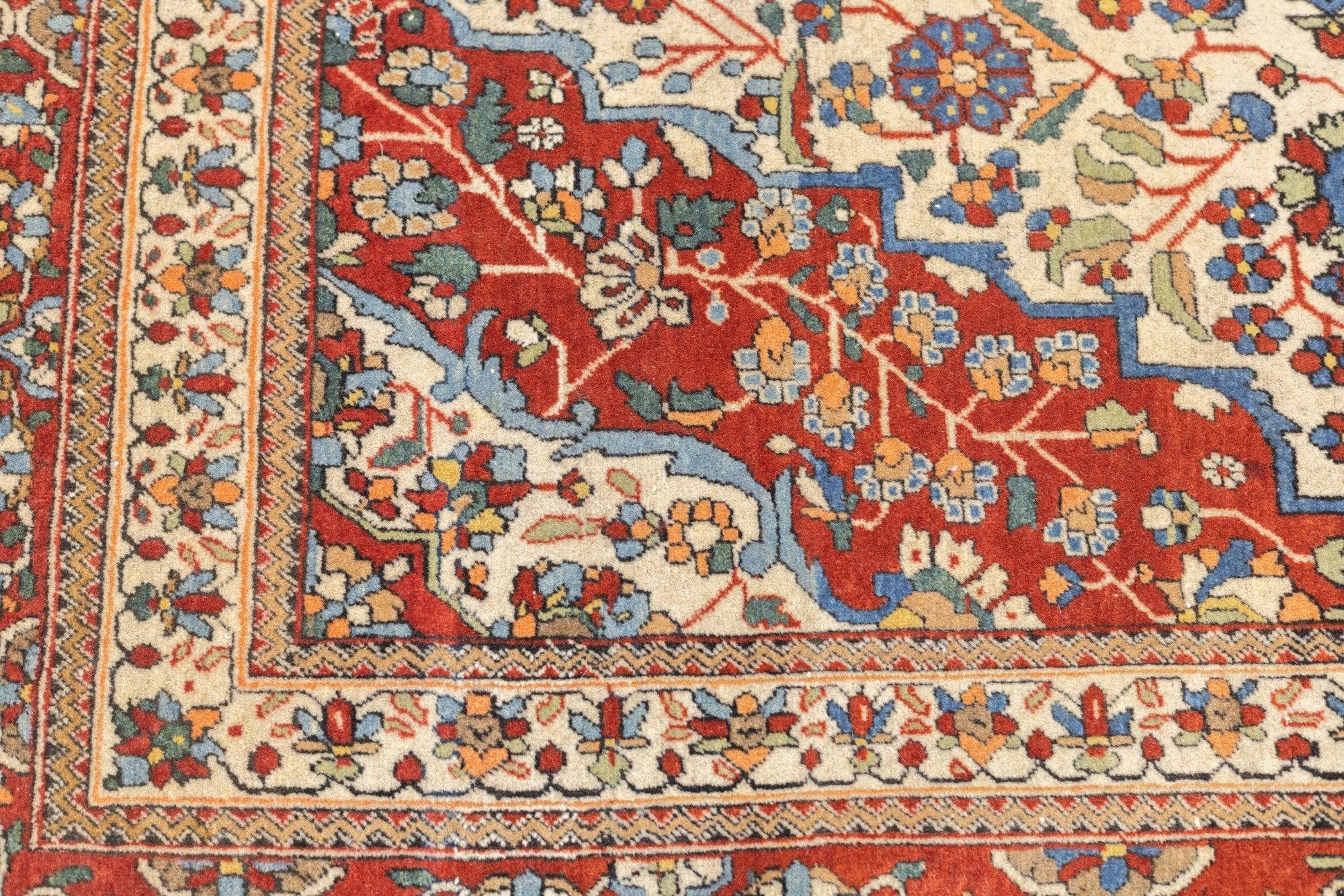 Antiker Mohtasham Kashan-Teppich 4'5'' x 7'3'' im Angebot 3