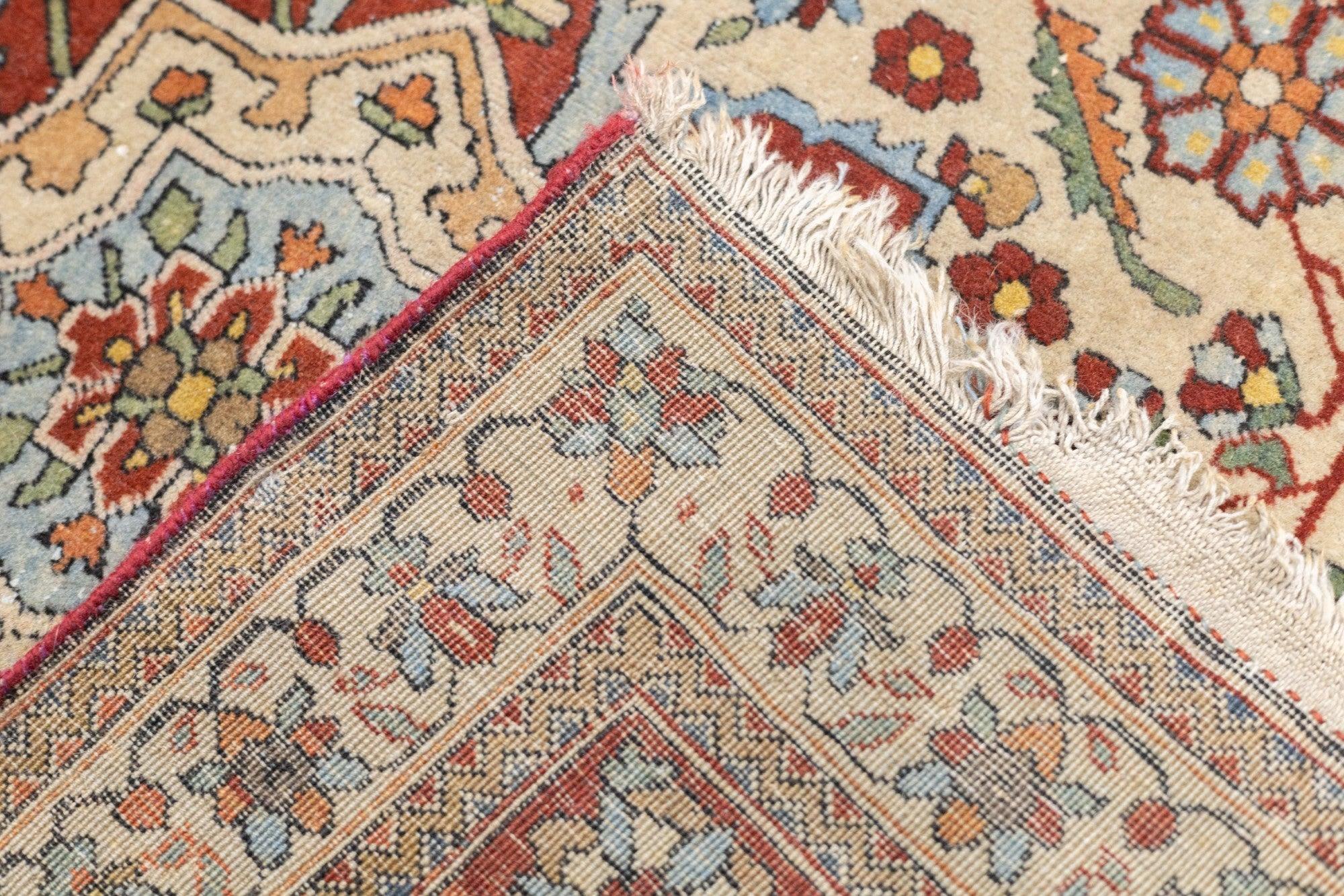 Antiker Mohtasham Kashan-Teppich 4'5'' x 7'3'' im Angebot 7