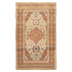 Antique Mohtasham Kashan Rug 4'5'' x 7'3''
