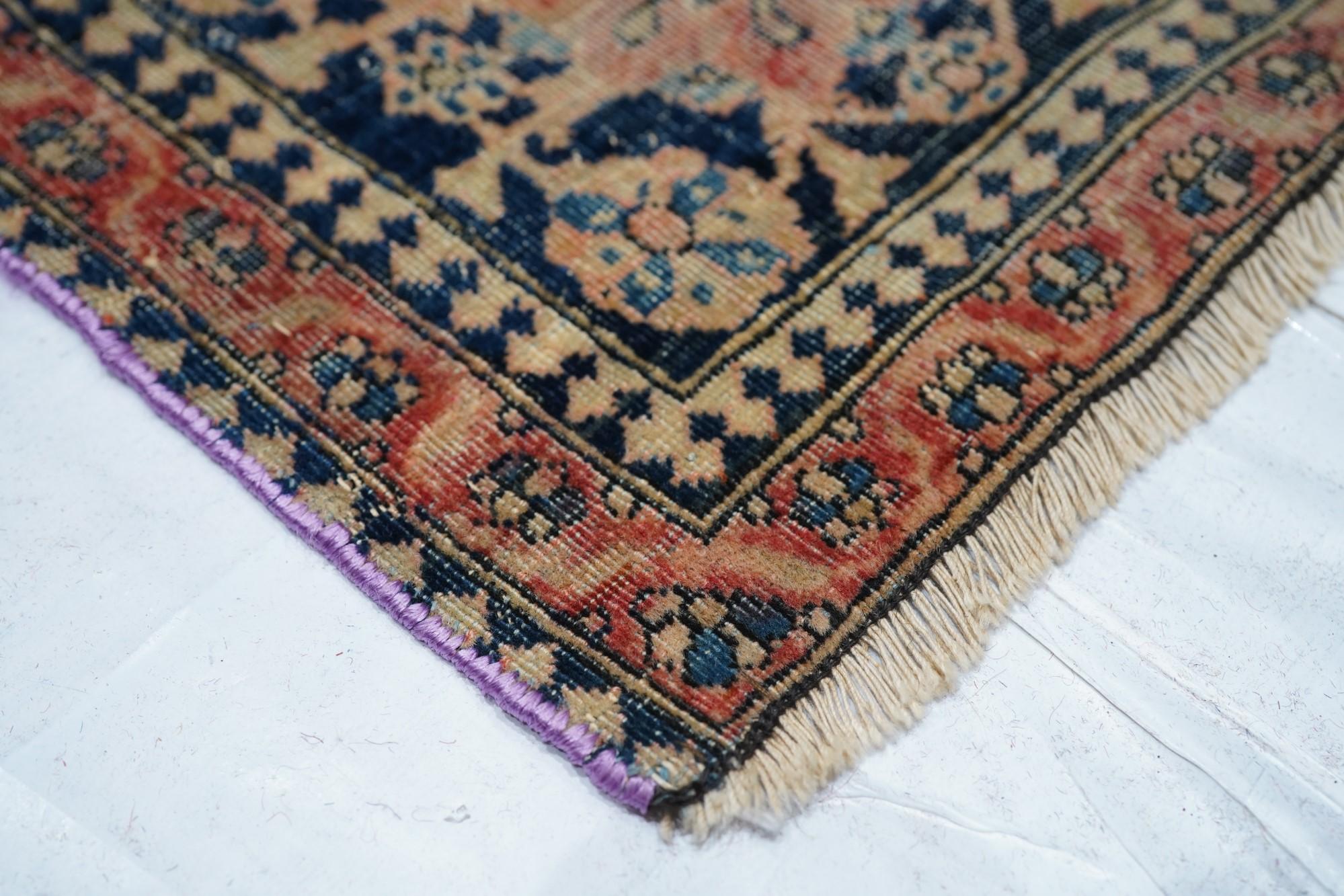 Persian Antique Mohtasham Kashan Rug For Sale