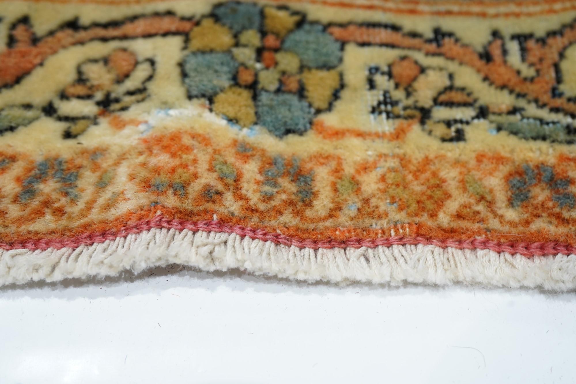 Wool Antique Mohtasham Kashan Rug For Sale