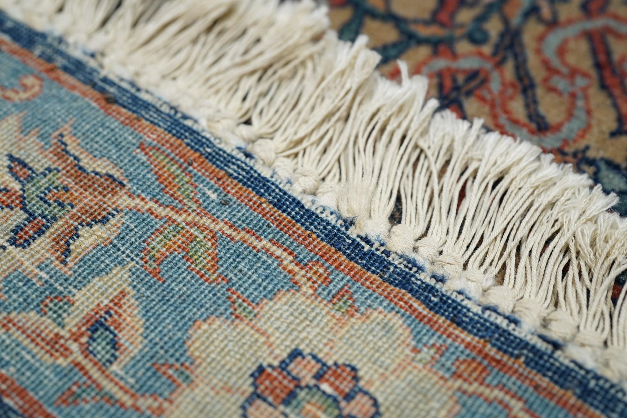 Antique Mohtasham Kashan Rug 4'7'' x 6'8'' For Sale 5