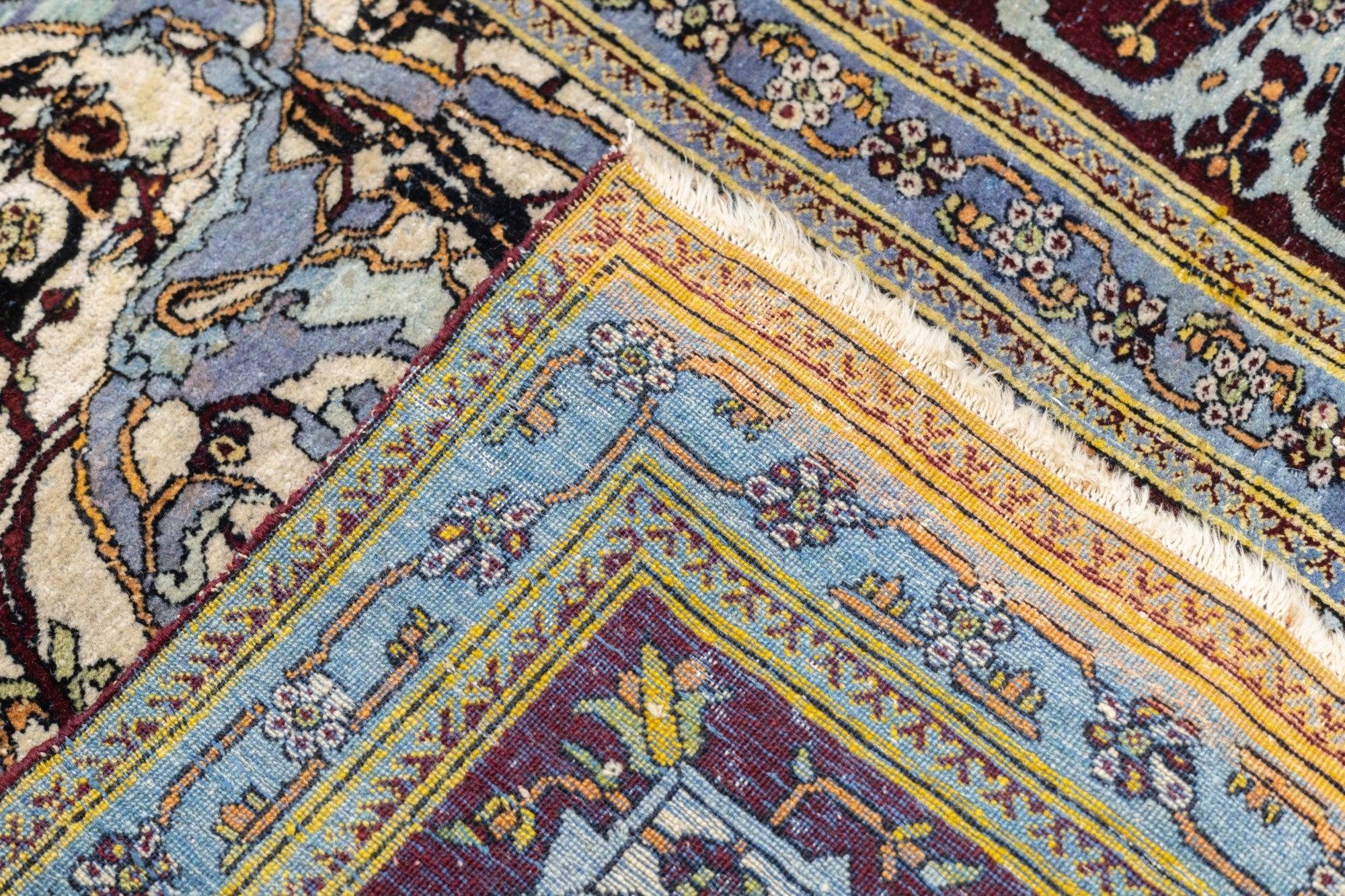 Antique Mohtasham Kashan Rug 4'9'' x 8'1'' For Sale 5