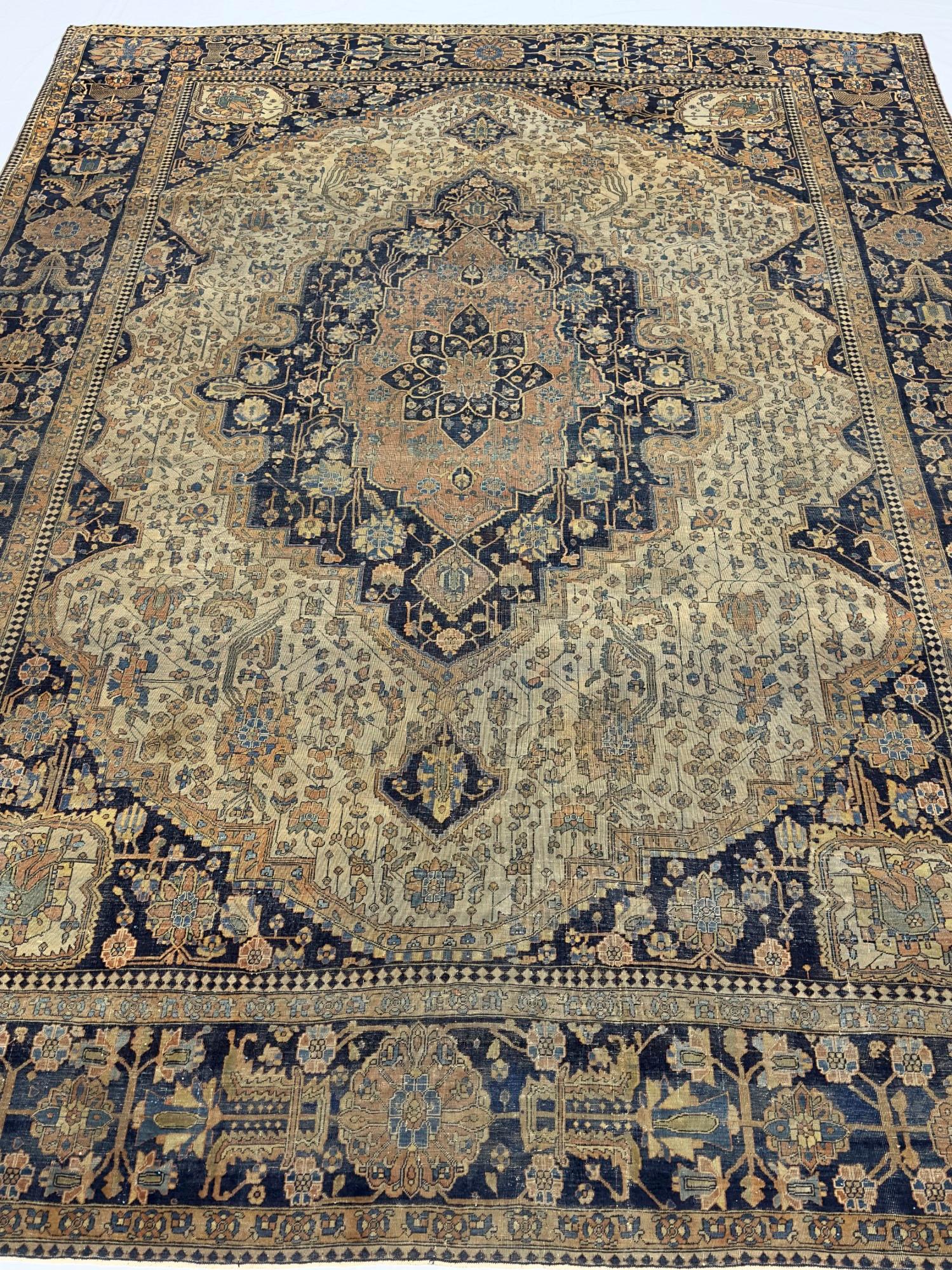 Tappeto antico Mohtasham Kashan 7'2