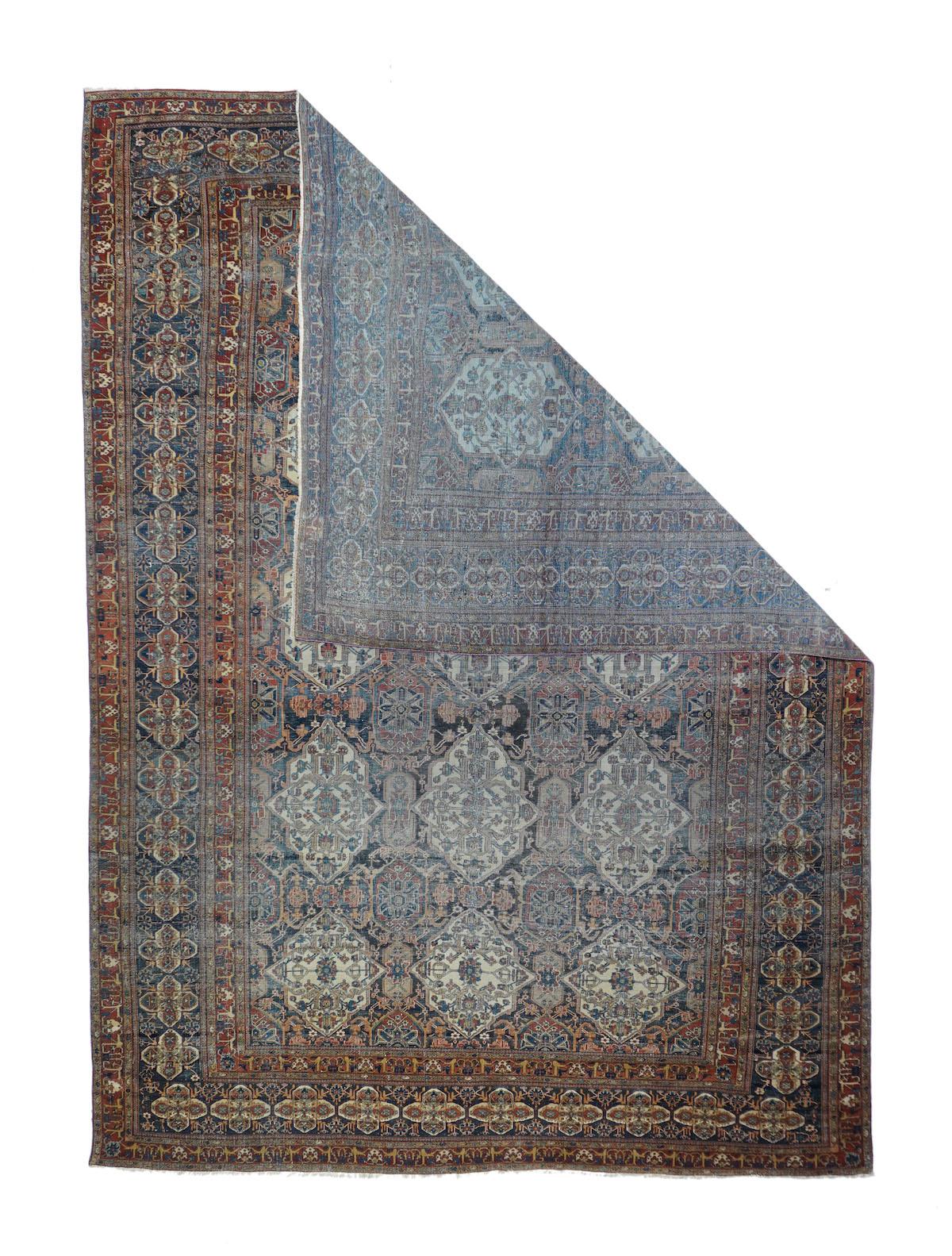 Antiker Mohtasham Kashan Teppich, Maße: 7'5'' x 10'1''.