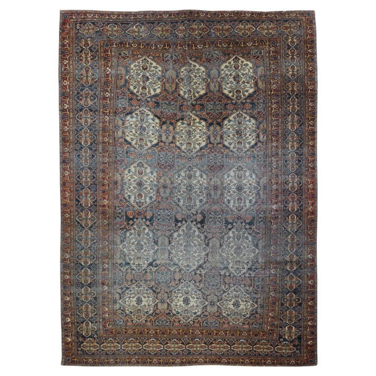 Antique Mohtasham Kashan Rug For Sale at 1stDibs