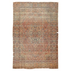 Antique Mohtasham Kashan Rug 7'5'' x 10'9''
