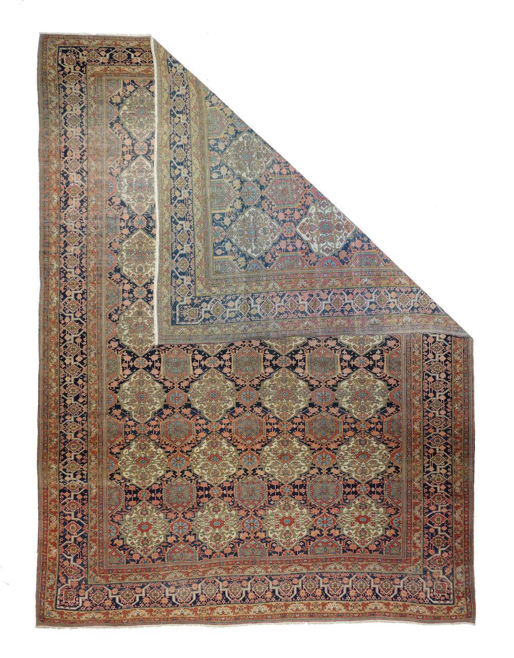 Antiker Mohtasham Kashan-Teppich 7'6'' x 10'3''. 