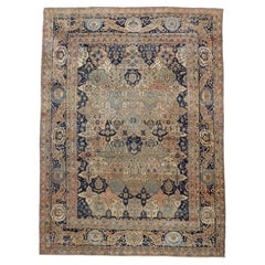 Antique Mohtasham Kashan Rug 8’4” x 11’3”