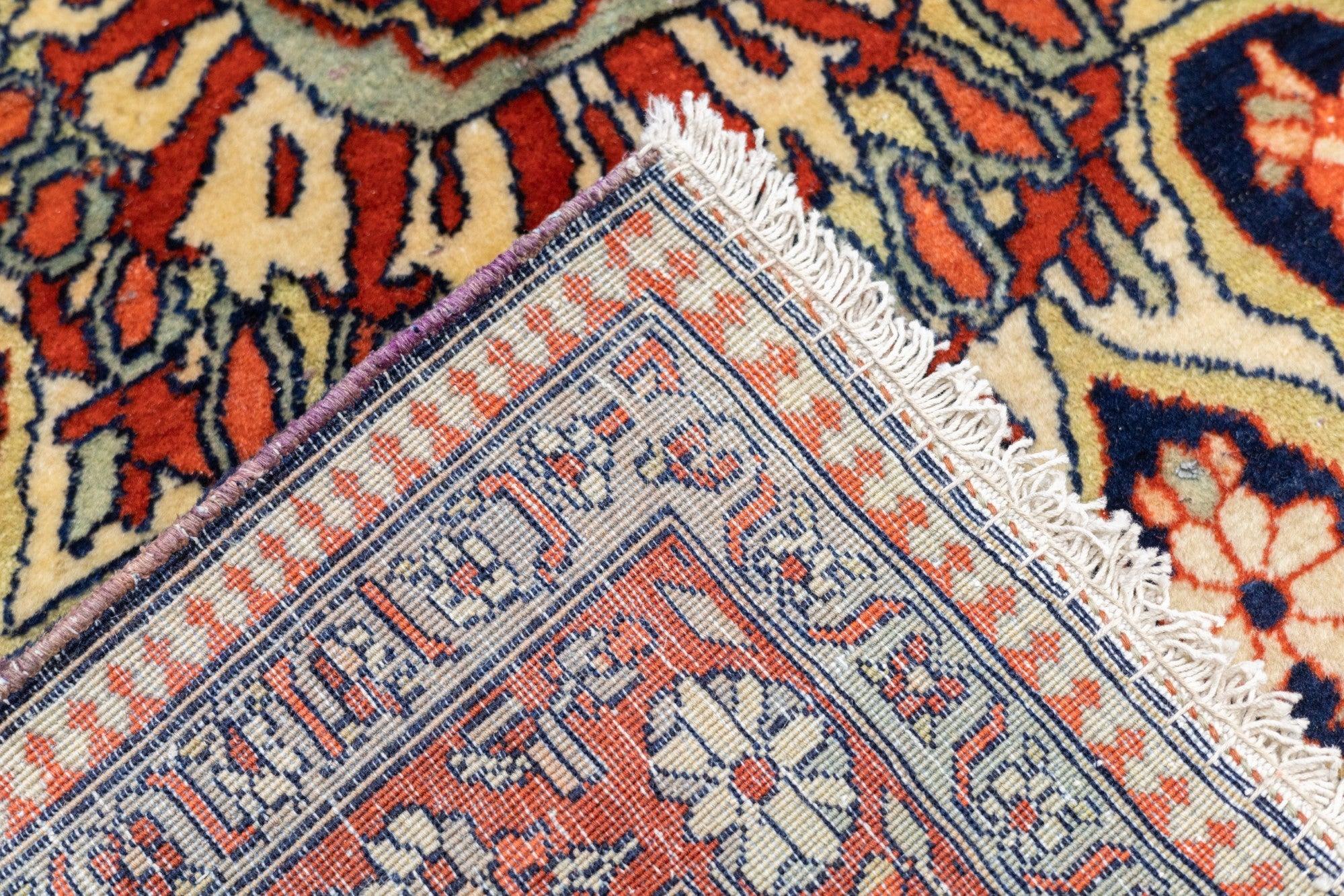 Antiker Mohtasham Kashan-Teppich 8'7'' x 11'4'' im Angebot 4