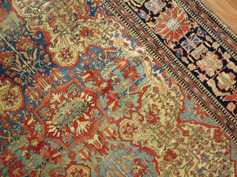 Antique Mohtasham Kashan Rug at 1stDibs